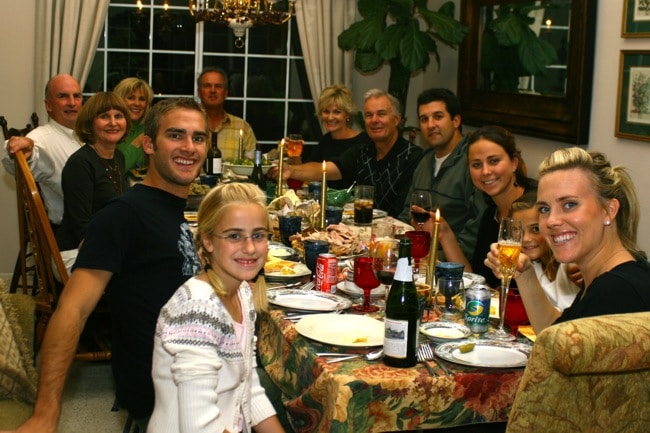 thanksgiving dinner family